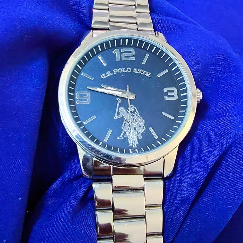 US Polo Club Navy Blue Dial 43mm Mens Watch